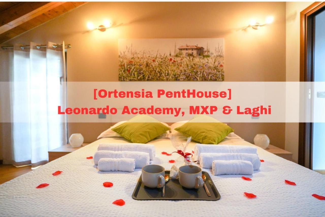 Ortensia Penthouse Leonardo Academy, Mxp & Laghi Sesto Calende Exteriör bild